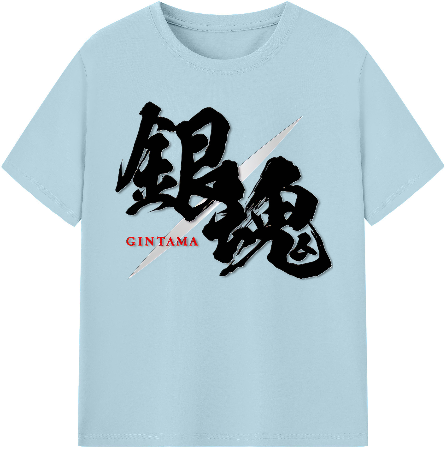 （画像用） ぎんたま 坂田銀時（さかたぎんとき） 神楽 志村新八（しむら しんぱち） GINTAMA Sakata Gintoki Kagura Shimura Shinpachi 綿100％半袖Tシャツ（フロントプリント）